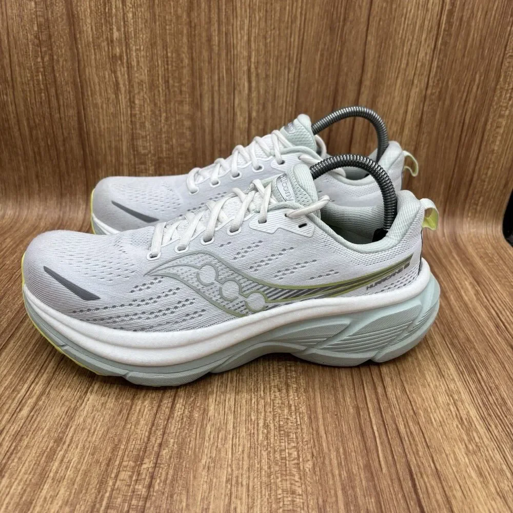 Saucony Women's White Light Green Platform Sneakers